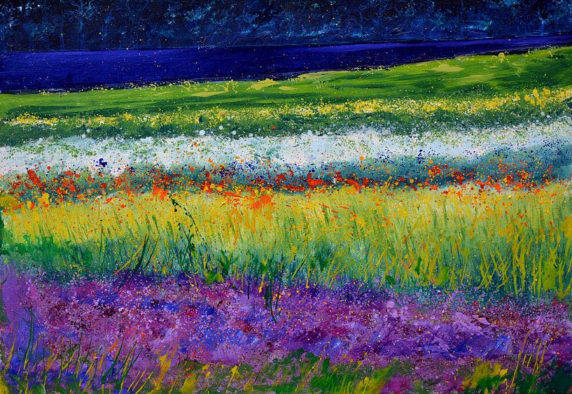 A field with flowers par pol ledent