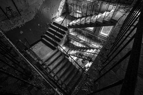 stairwell in Pripyat