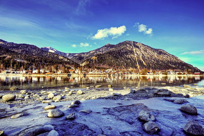 Frozen shore Walchensee by Roith Fotografie