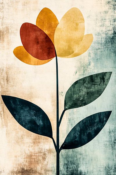 Abstract flower in modern style by Imperial Art House