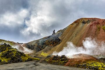 Vulkanische Landschaft in Landmannalaugar Island