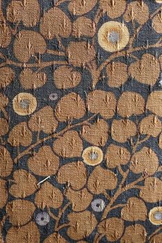 Digital art pattern leaves with flowers