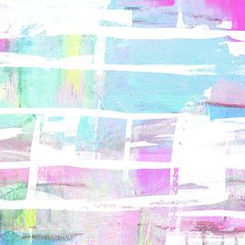 Stripes in pastel colours by Claudia Gründler