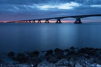 Zeelandbrug bij zonsopkomst