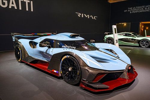 Bugatti Bolide sportwagen voor op het circuit