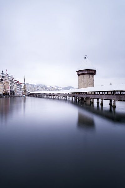 Luzern in de winter van Severin Pomsel