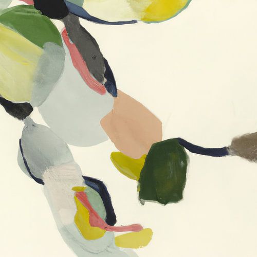 Botanischer Abstrakt in Erdtönen