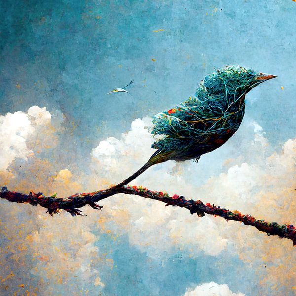 Birdleaf, abstract by Zeger Knops