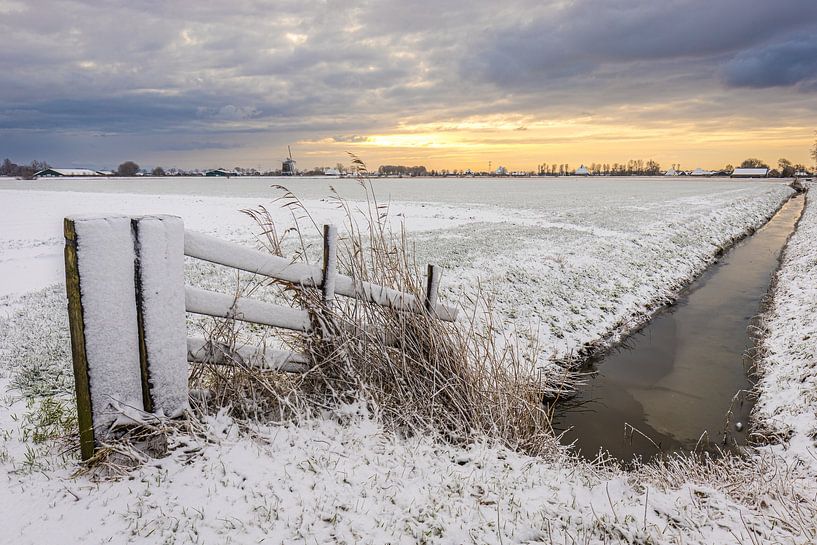 Snow landscape in the Wogmeer by peterheinspictures