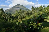 View of the Arenal volcano in Costa Rica
