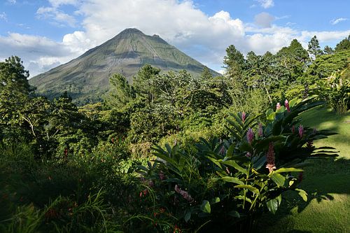 Gezicht op de Arenal vulkaan in Costa Rica