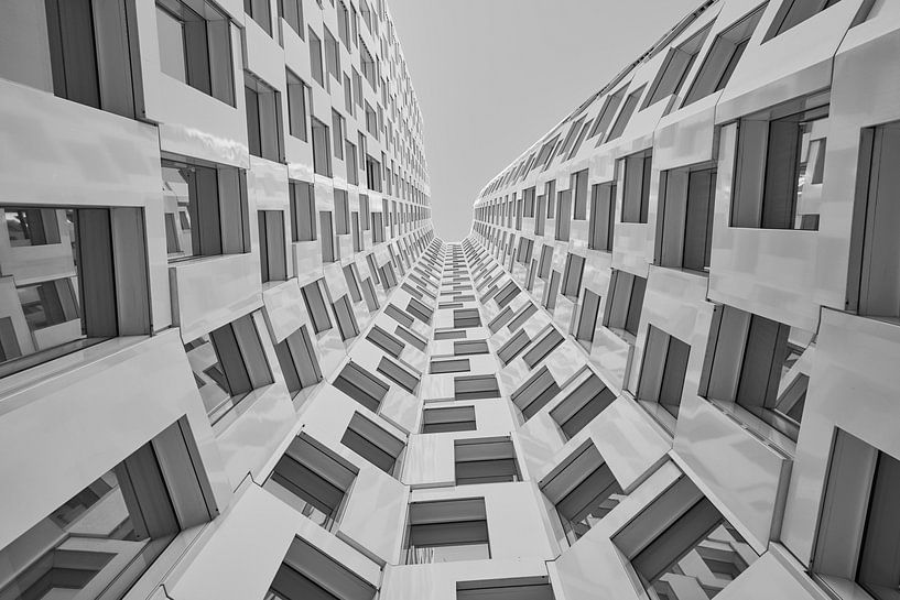 Looking up in Berlin monochrome by Jenco van Zalk