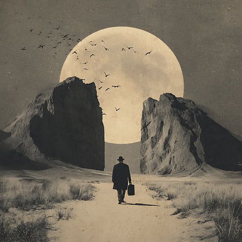 art surealism Walking Toward the Threshold