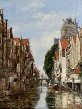 View of Voorstraatshaven, Dordrecht, Eugène Boudin