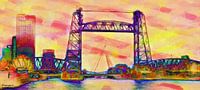 Drie bruggen vibrant van Frans Jonker thumbnail