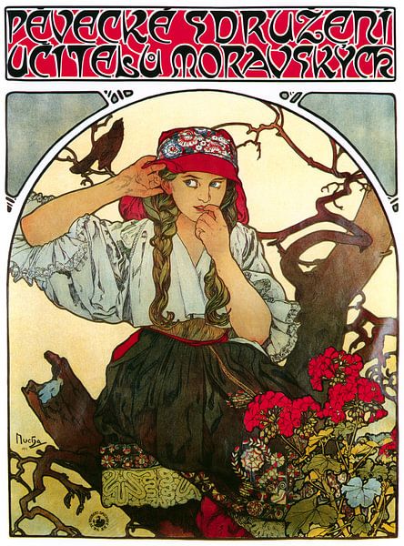 Pěvecké sdružení učitelů moravských von Alphonse Mucha von Peter Balan
