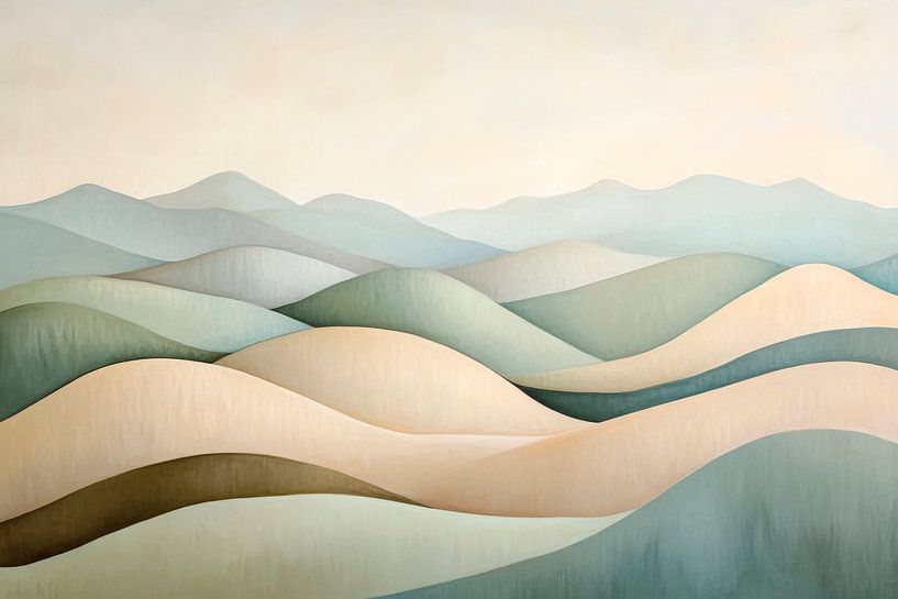 Sanfte Hügel von Poster Art Shop