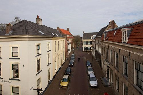 Vue d'en haut de la rue de Tiel