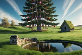 kerstboom van hisam colours