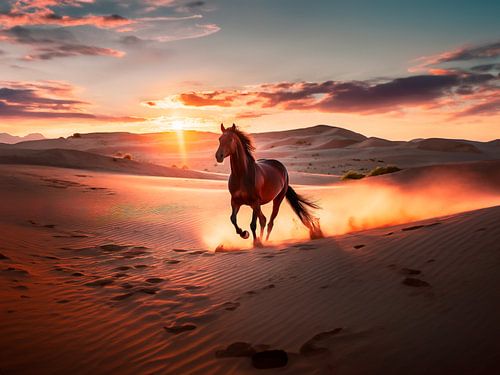 Horse in the desert