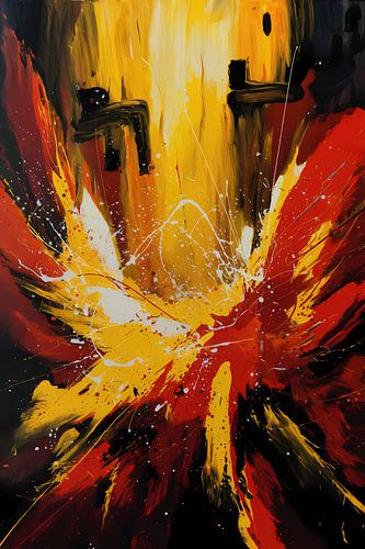 Vuur en energie abstract kunst