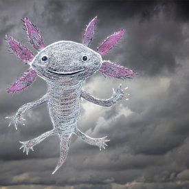 De god van de axolotl van Bianca Wisseloo