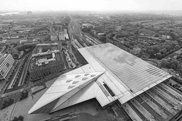 Het futuristische Centraal Station van Rotterdam van MS Fotografie | Marc van der Stelt