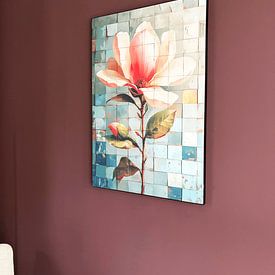 Photo de nos clients: Fleur de pixel par But First Framing, sur ArtFrame