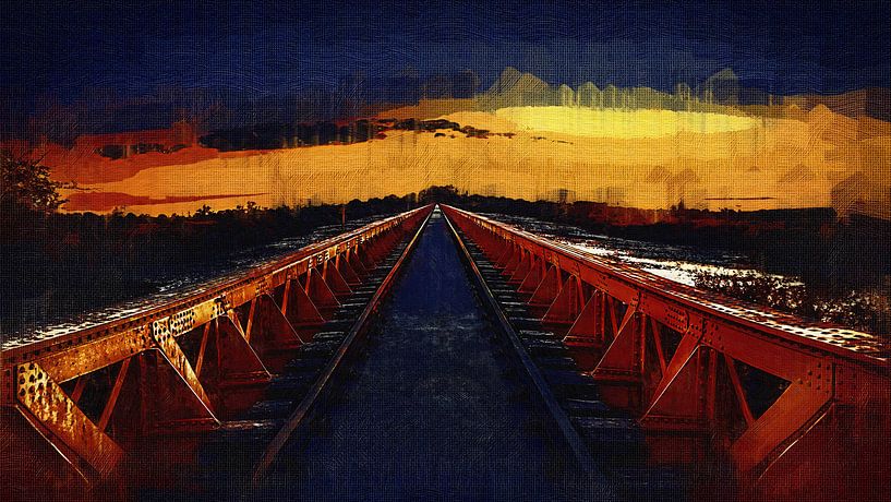 Moerputten Brug / Art par Maurice Meerten