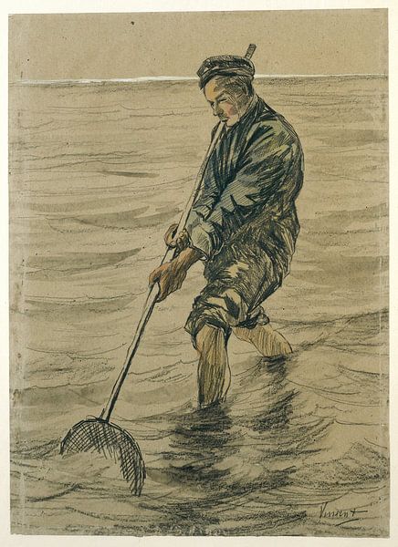 Shell fisherman - Vincent van Gogh by Marieke de Koning