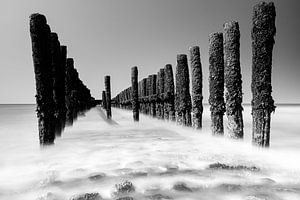 Vue sur la mer depuis la plage sur Eddy Westdijk