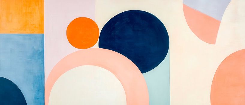 Abstracte geometrische compositie van Poster Art Shop