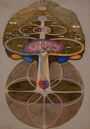 Hilma af Klint - Der Baum der Erkenntnis Nr.1