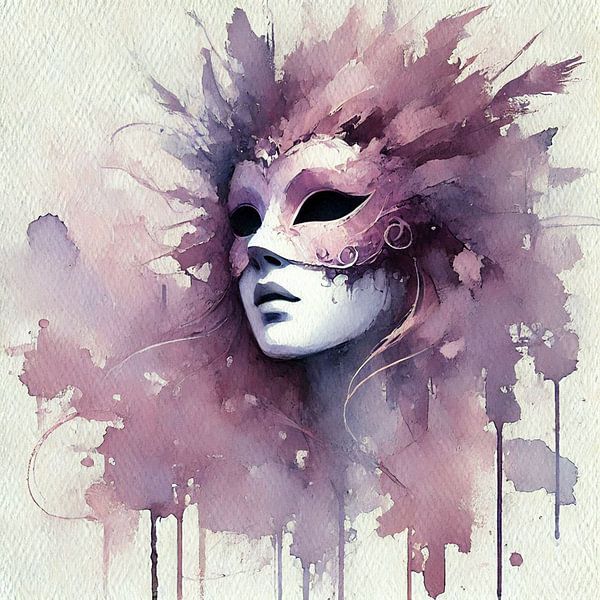 Venezianische Maske von Nicolette Vermeulen