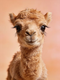Portrait d'un adorable bébé chameau – Affiche d'animal