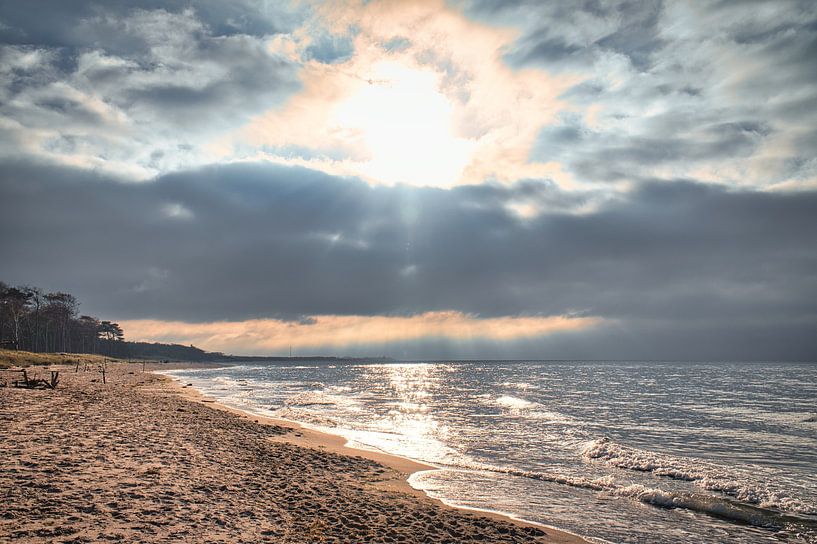 On the sandy beach of the Baltic Sea coast by Martin Köbsch