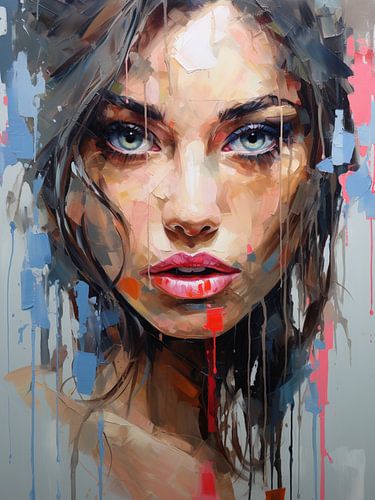 Modernes abstraktes Porträt