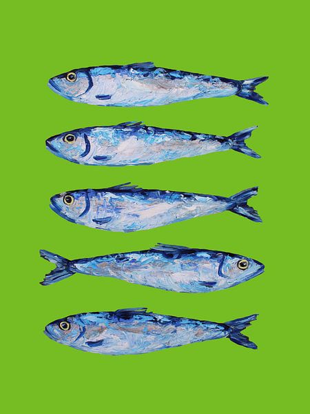 Sardines vertes par Alice Straker