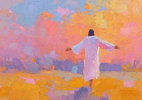 Jezus in een transcendent landschap