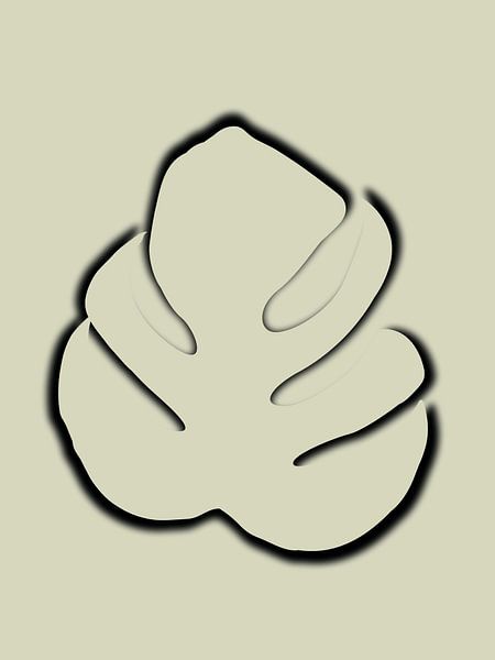 Monstera Blatt von Mad Dog Art