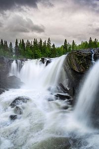 Ristafallet waterfall Sweden
