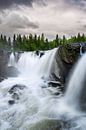 Ristafallet waterval Zweden van Arjen Roos thumbnail