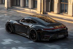 Schwarzer Porsche 911 GT 3