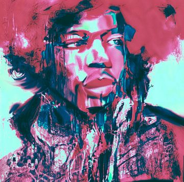 Jimi Lets play Music Pop Art PUR van Team W 32 Gallery