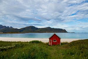 Ramsberg Strand, Lofoten, Noorwegen van Adelheid Smitt