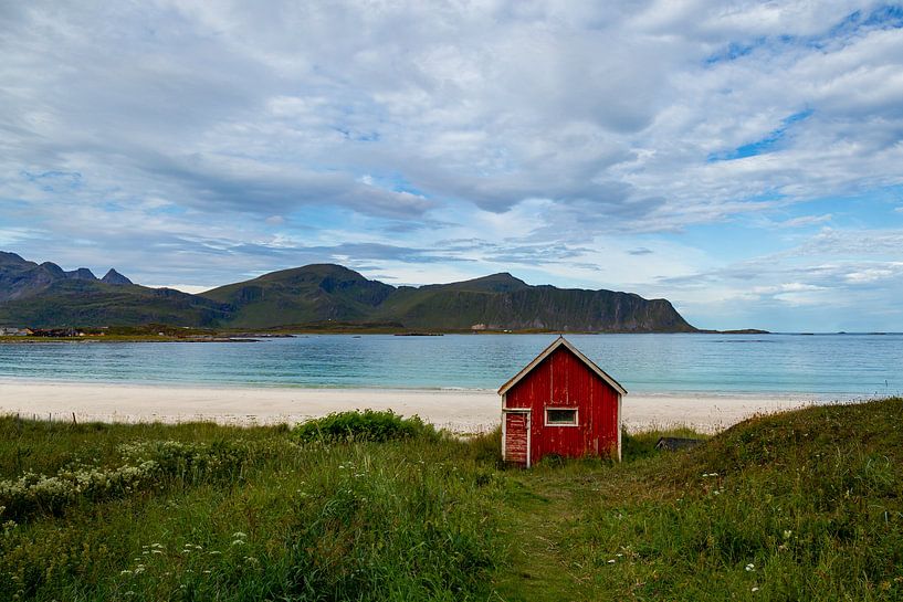 Plage de Ramsberg, Lofoten, Norvège par Adelheid Smitt