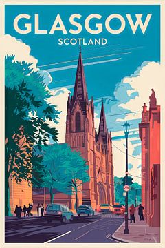 Glasgow, Schotland. van Poster Art Shop