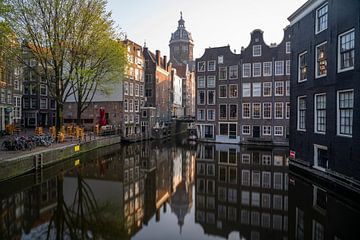 Amsterdam - Canalhouses and St Nicolaaschurch von Thea.Photo