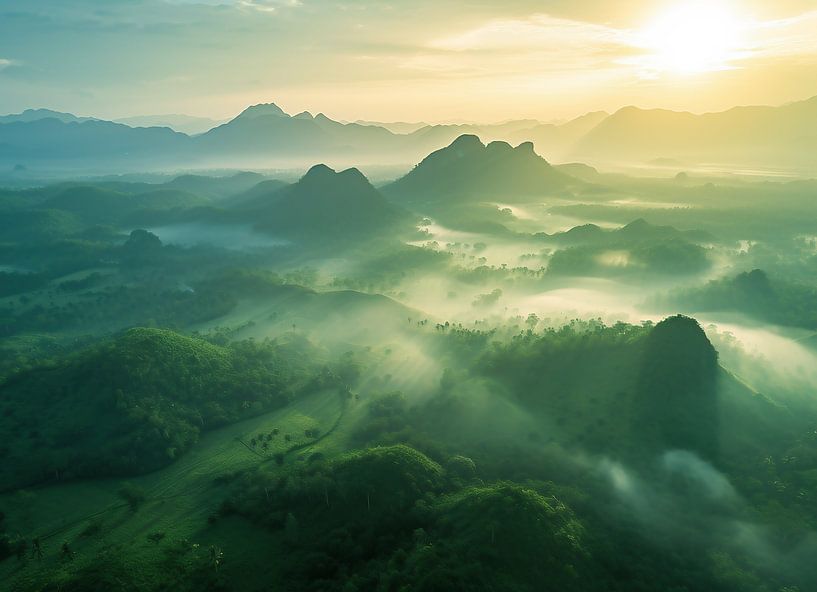 Morgenlicht von fernlichtsicht