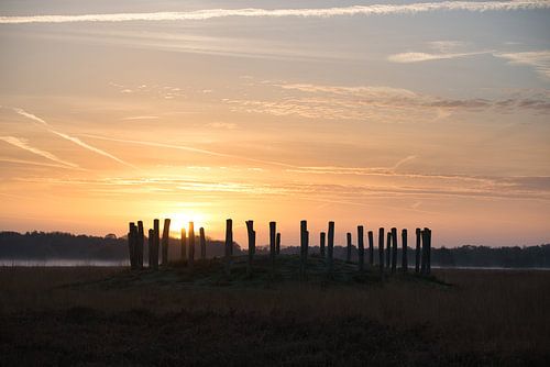 Grafheuvels silhouet